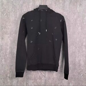 🚩steal authentic Dior Black Hoodie with Embellishments